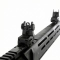 Zbliżenie na składane przyrządy celownicze strzelby Armsan RS-23 TELESCOPIC BLACK. Szyna Picatinny - Sklep Ostoja24