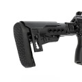 Zbliżenie na kolbę strzelby Armsan RS-23 TELESCOPIC BLACK. Teleskopowa osada z regulowaną baką - Sklep Ostoja24
