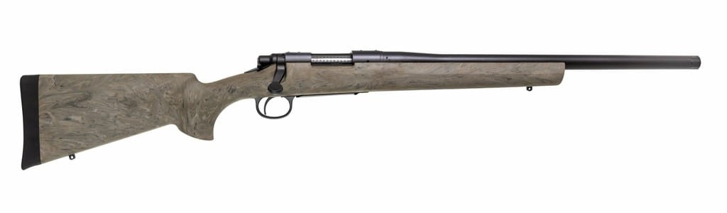 Sztucer Remington 700 SPS Tactical Threaded. Cała broń z grubą lufą z gwintem i osadą Hogue - Ostoja24