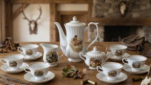 Myśliwski Zestaw do Herbaty Chodzież – 6-osobowy