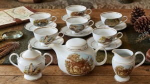 Myśliwski Zestaw do Herbaty Chodzież – 6-osobowy