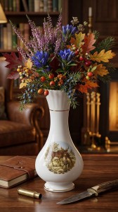 Porcelanowy Wazon Myśliwski Chodzież