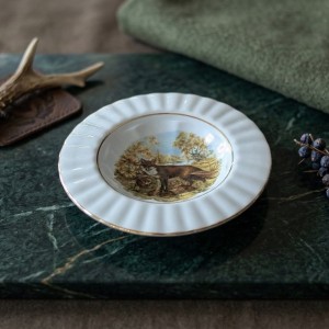 Porcelanowa Popielniczka Myśliwska Chodzież