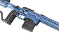 W pełni regulowana kolba SRS-X Elite, pionowy chwyt MDT Vertical Grip Elite i półka pod kciuk M-LOK w karabinie wyczynowym Bergara Premier Elite.