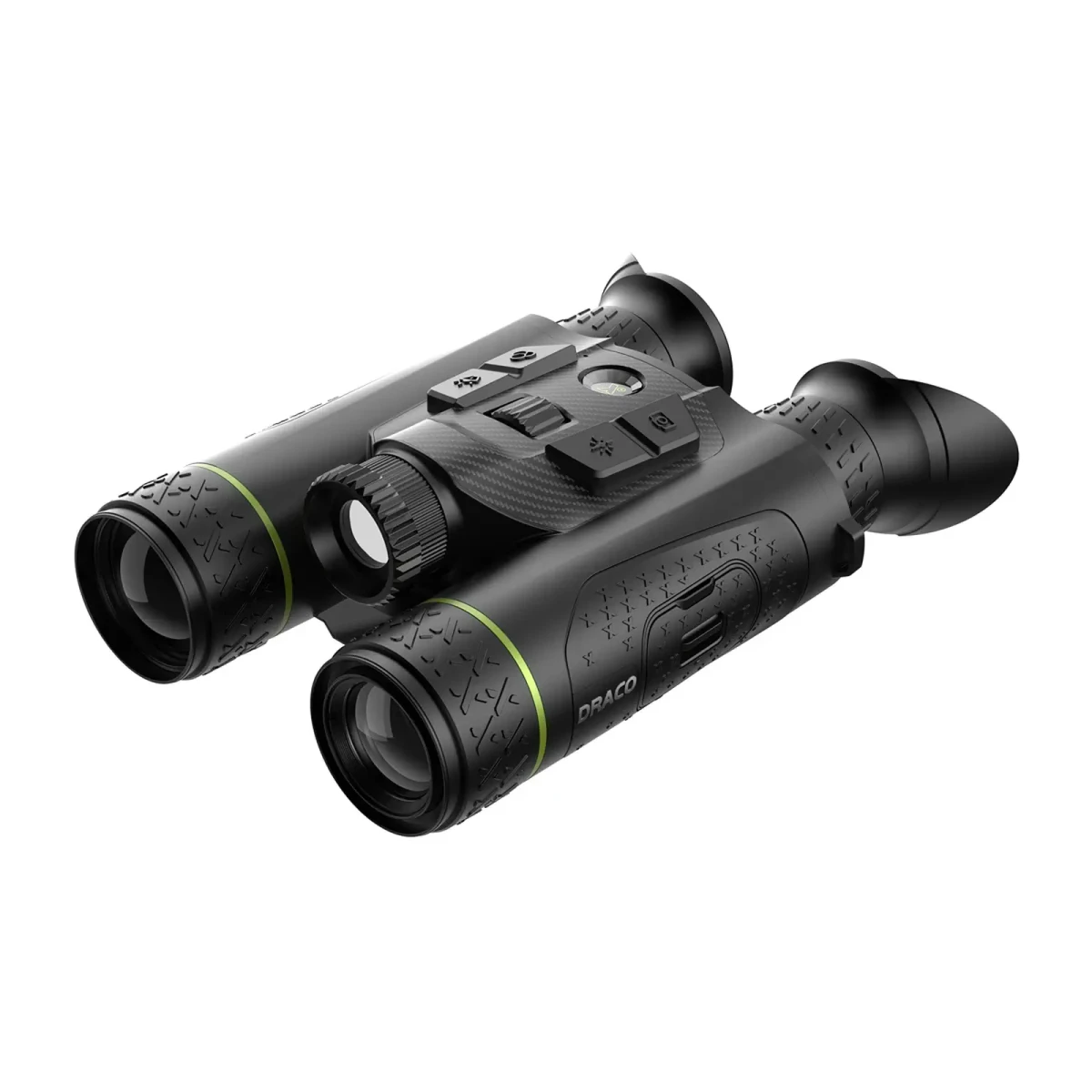 Lornetka multispektralna Pixfra Draco PFI-D635-4K. Kompaktowa optyka myśliwska łącząca termowizję, noktowizję 4K i dalmierz.
