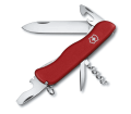 Rozłożony scyzoryk Victorinox Picnicker 0.8353 z pełnym zestawem narzędzi, idealny do biwakowania i pikników.