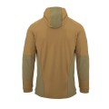 Bluza Range Hoodie Helikon Coyote - widok z tyłu, świadczący o wysokiej jakości materiałów i trwałych szwów, doskonała na trekking i codzienne użytkowanie.
