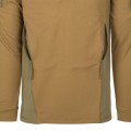 Szczegółowy widok dolnej części bluzy Range Hoodie Helikon w kolorze Coyote - funkcjonalne kieszenie zapinane na zamek, idealne do przechowywania niezbędnych akcesoriów.