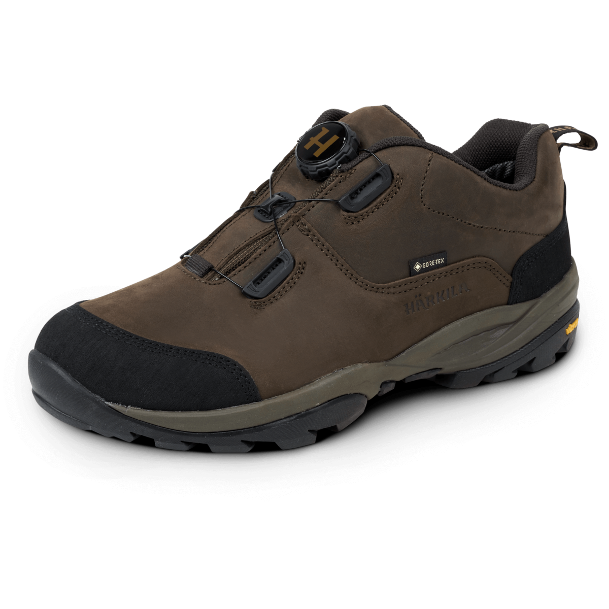 Buty Harkila Reidmar LOW GTX - widok boczny, idealne na wyprawy w teren z lekką i wodoodporną cholewką.