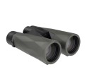 Zbliżenie na soczewki obiektywów w modelu Delta Forest 12x50 Gen3, eksponujące antyrefleksyjne powłoki FBMC. Wypełniona azotem konstrukcja IPX7 zapobiega wewnętrznemu parowaniu optyki podczas zmian temperatur.