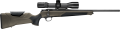 Pełna sylwetka sztucera Blaser R8 Professional 2.0, wariant Dark Olive. Zdjęcie ukazuje ergonomiczny chwyt pistoletowy z antypoślizgowymi wstawkami z elastomeru 2K dla osób prawo- i leworęcznych.