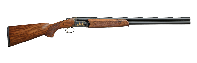 Pełna sylwetka strzelby myśliwskiej bock Fabarm Elos 2 Elite Field kaliber 12/76 ze sklepu Ostoja24, prezentująca elegancką linię klasycznej broni śrutowej o najwyższej włoskiej precyzji.