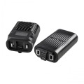 Detal dwukierunkowego portu ładowania USB-C w odstraszaczu komarów Nitecore EMR23, pełniącego funkcję awaryjnego zasilania dla elektroniki taktycznej oraz optyki myśliwskiej oferowanej przez Ostoja24.