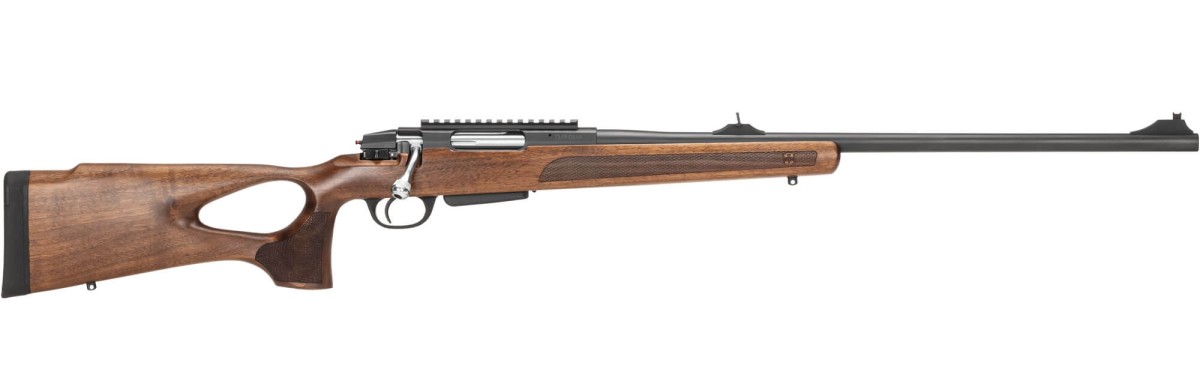 Sztucer Ata Turqua Thumbhole kal. .308 Win - widok boczny z lufą skierowaną w prawo. Doskonała jakość wykonania i ergonomiczny design.