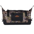 Widok główny na pojemną torbę myśliwską Blaser Duffle Bag L o pojemności 110 litrów. Przestronna bryła w innowacyjnym kamuflażu HunTec Camouflage, idealna do transportu ekwipunku outdoorowego.