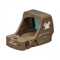 Górny port baterii CR2032 w Vortex Defender-ST Tan. Umożliwia szybką wymianę zasilania bez demontażu optyki taktycznej z broni.