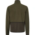 Widok z tyłu kurtki myśliwskiej Seeland Reversible Fleece po stronie zielonej (Light Pine) – klasyczny, prosty krój pleców chroniący przed wiatrem i deszczem dzięki membranie Seetex.