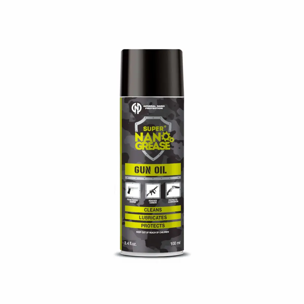 Olej do broni Gun Oil 100 ml - preparat zabezpieczający, oparty na nanocząsteczkach, przeznaczony do stosowania na broni palnej.