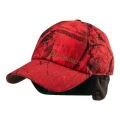 Wysoka czapka zimowa Deerhunter Ram Arctic w jaskrawym kamuflażu bezpieczeństwa Realtree Edge® Red, zapewniająca doskonałą widoczność dla myśliwych na polowaniach pędzonych oraz ochronę przed mrozem.