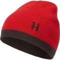 Czapka Härkila Aspire Beanie w jaskrawym kolorze czerwonym (Red) – element odzieży ostrzegawczej Hi-Vis zapewniający bezpieczeństwo na polowaniach zbiorowych.