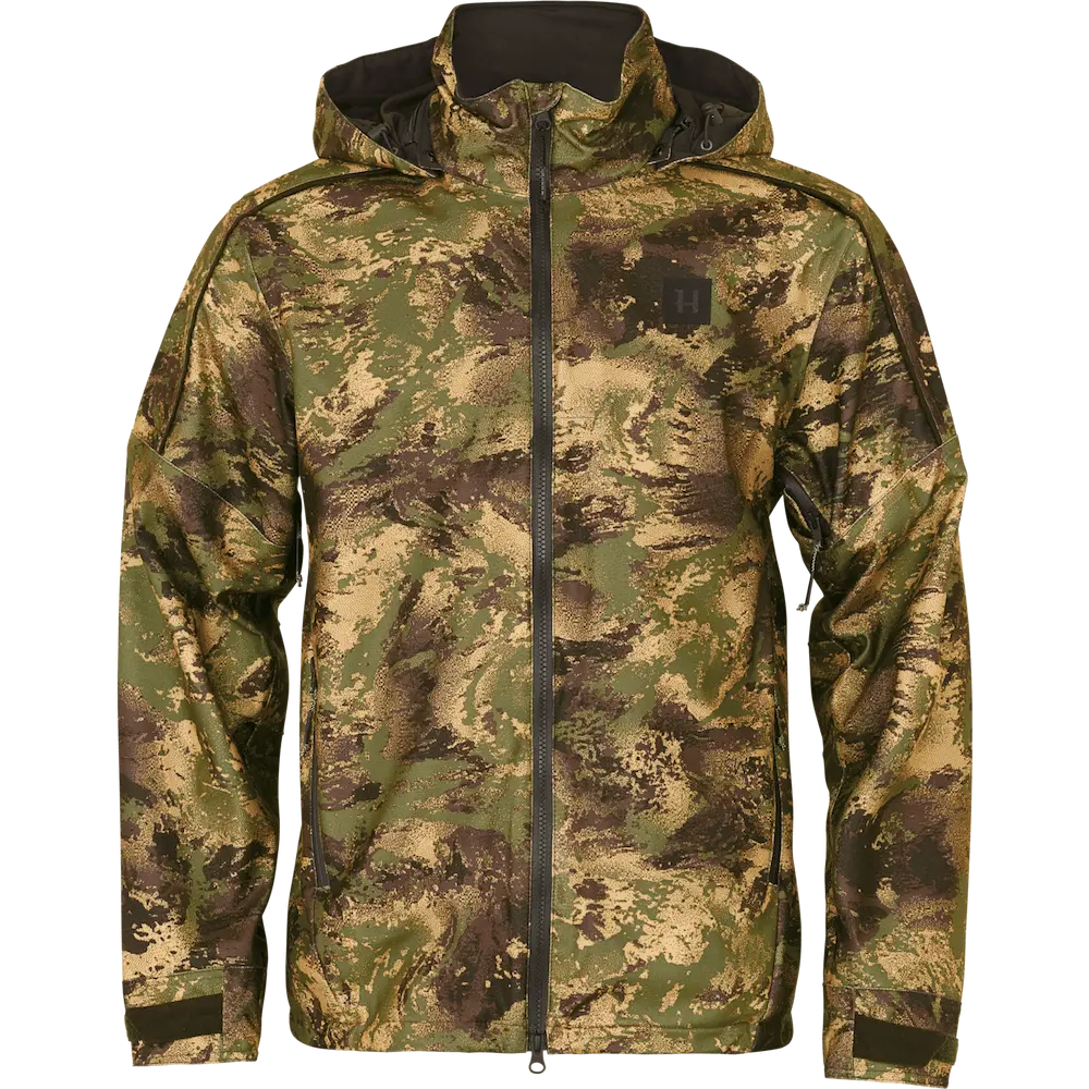 Kurtka Härkila Deer Stalker HWS - przód, elegancki i funkcjonalny design dla myśliwych. Idealna do aktywności na świeżym powietrzu.