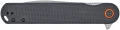 Złożony folder EDC Skif Townee SW Black. Kompaktowa budowa z antypoślizgowym, czarnym laminatem G-10, flipper i otwór na linkę paracord.
