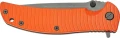 Złożony folder taktyczny Skif Urbanite II BSW Orange. Kompaktowa budowa z antypoślizgowym laminatem G-10, flipper oraz otwór na linkę.