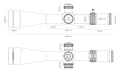 Budowa i wymiary Lunety celowniczej Delta Stryker HD 5-50x56 SFP DLS-2