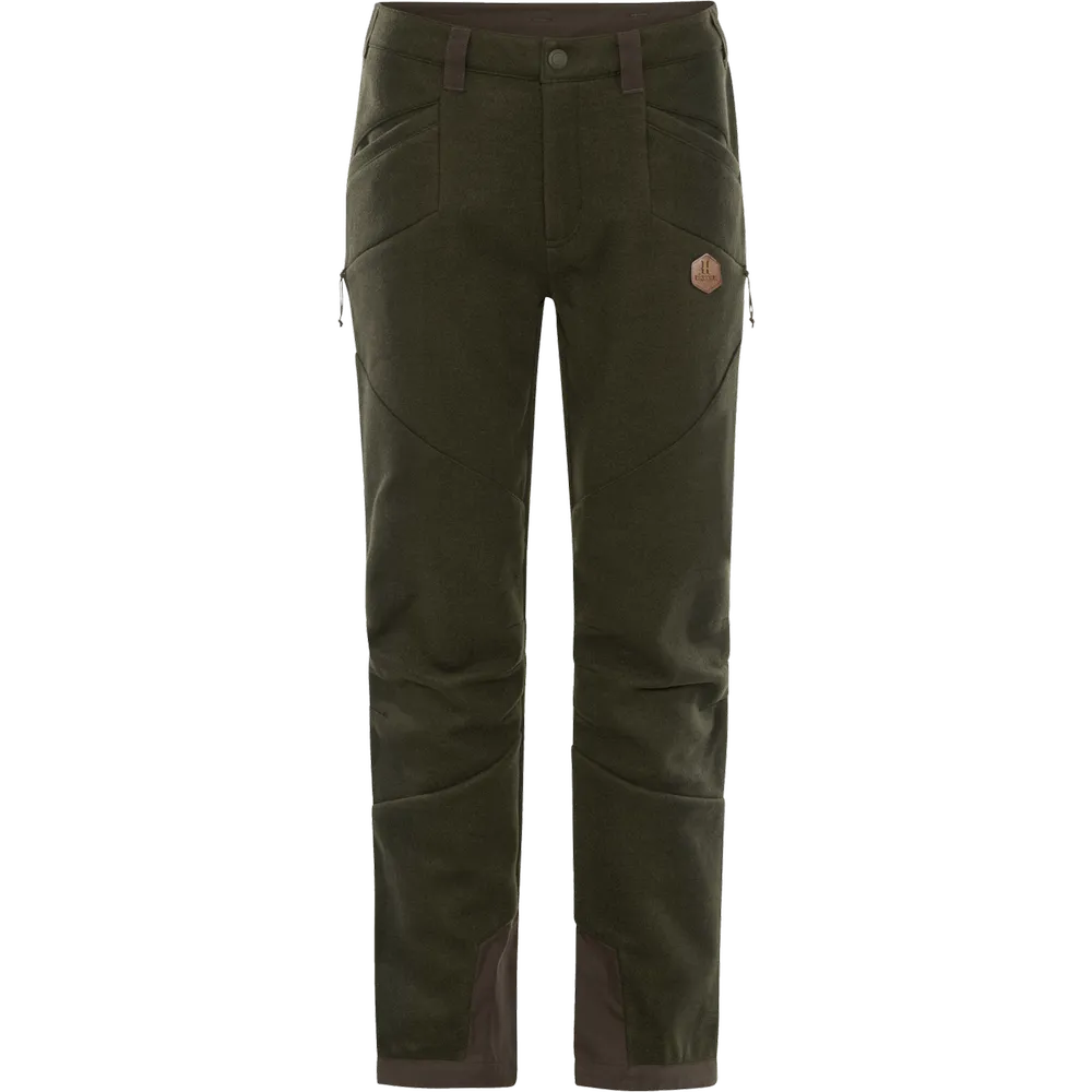 Spodnie Härkila Metso Women Hybrid - widok z przodu, idealne na outdoorowe wyprawy, z nowoczesnym designem i funkcjonalnością.