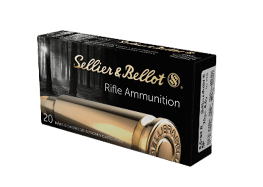 Opakowanie amunicji Sellier & Bellot KAL. 5,6x52R 4,6g SP - wysokiej jakości nabój do strzelectwa sportowego i myśliwskiego, profesjonalna amunicja od renomowanego producenta.