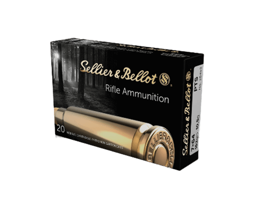 Opakowanie amunicji Sellier&Bellot KAL. 7x64 PTS 10,5g - wysokiej jakości nabój do strzelectwa myśliwskiego i sportowego.