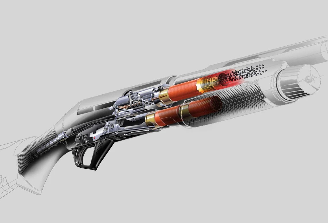 Strzelba Benelli M2 SPEED Inercyjny system przeładowania